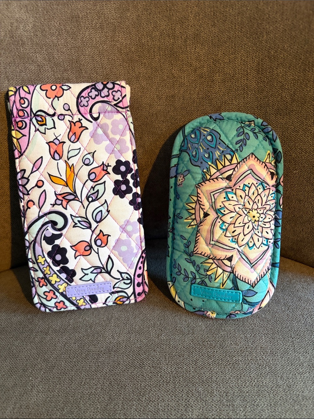 Vera Bradley 2 Quilted Floral Eyeglass Cases - Picture 2 of 2